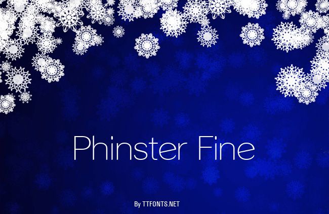 Phinster Fine example